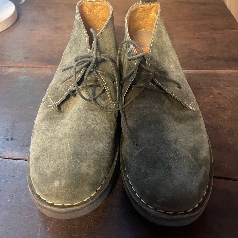 Rustic Asphalt Men’s “CornStalk”Genuine Suede Lace up Chukka Size 41 (US MENS 8)